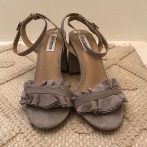 Grey Suede Steve Madden Heels